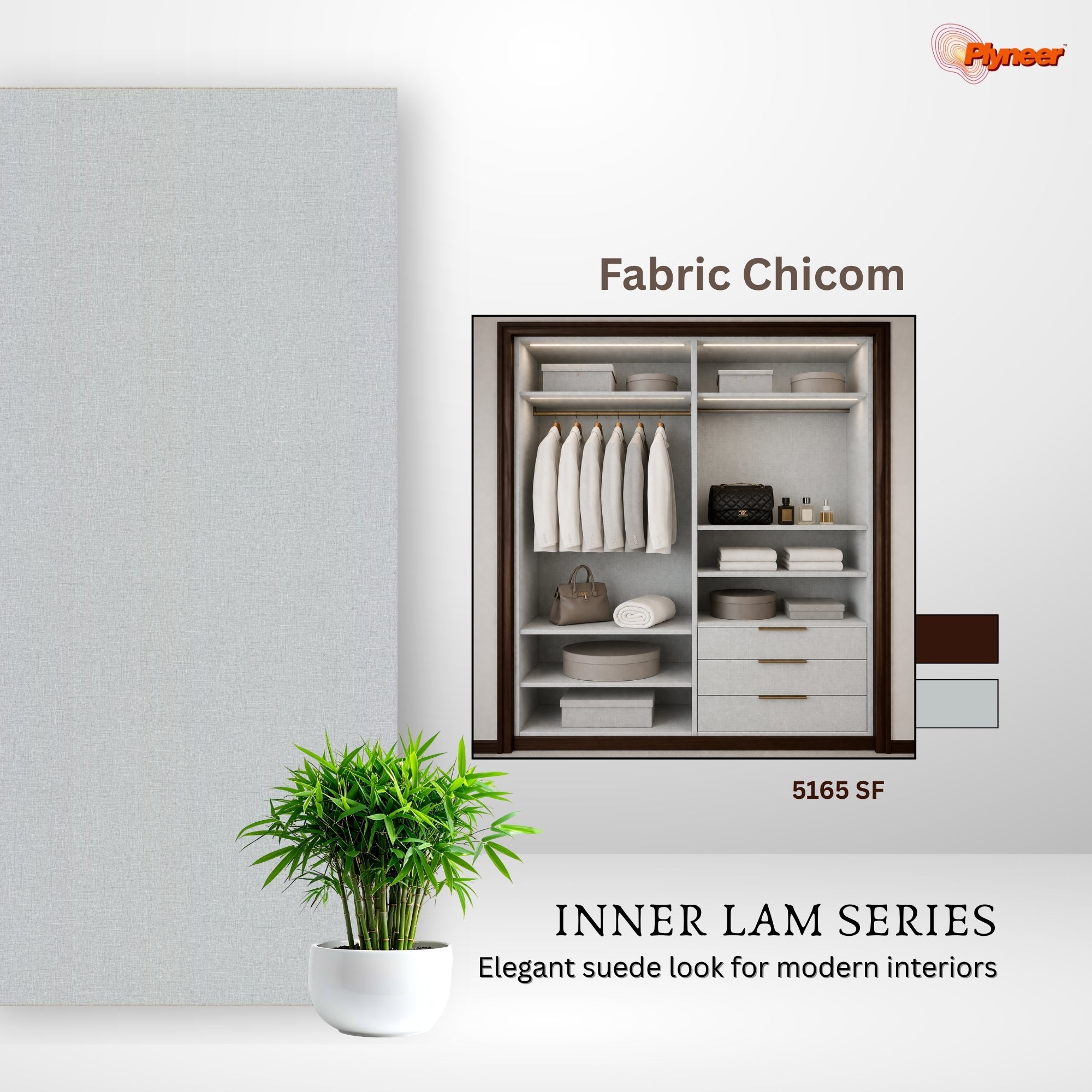 Plyneer Fabric Laminate 5165 SF Timber Text – Durable Timber Look