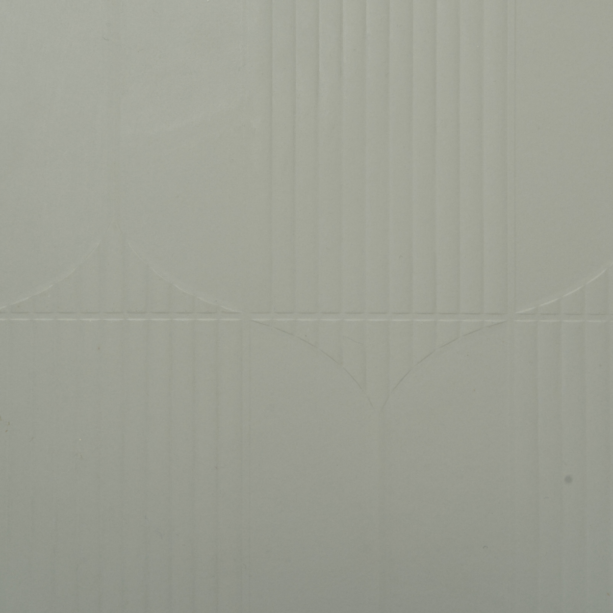 Plyneer EL-1013 soft grey laminate with embossed vertical grooves and arch pattern from the Elite Lite series.