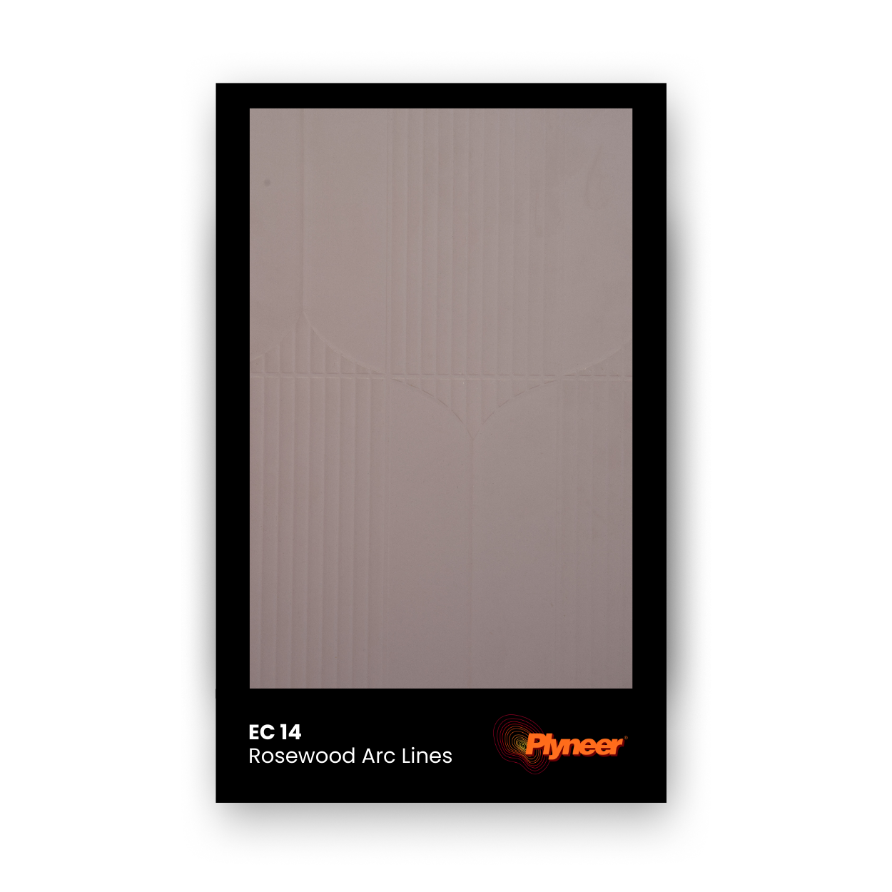 EC 14 rosewood blush panel with arched engraved line texture – Exterior Craft collection