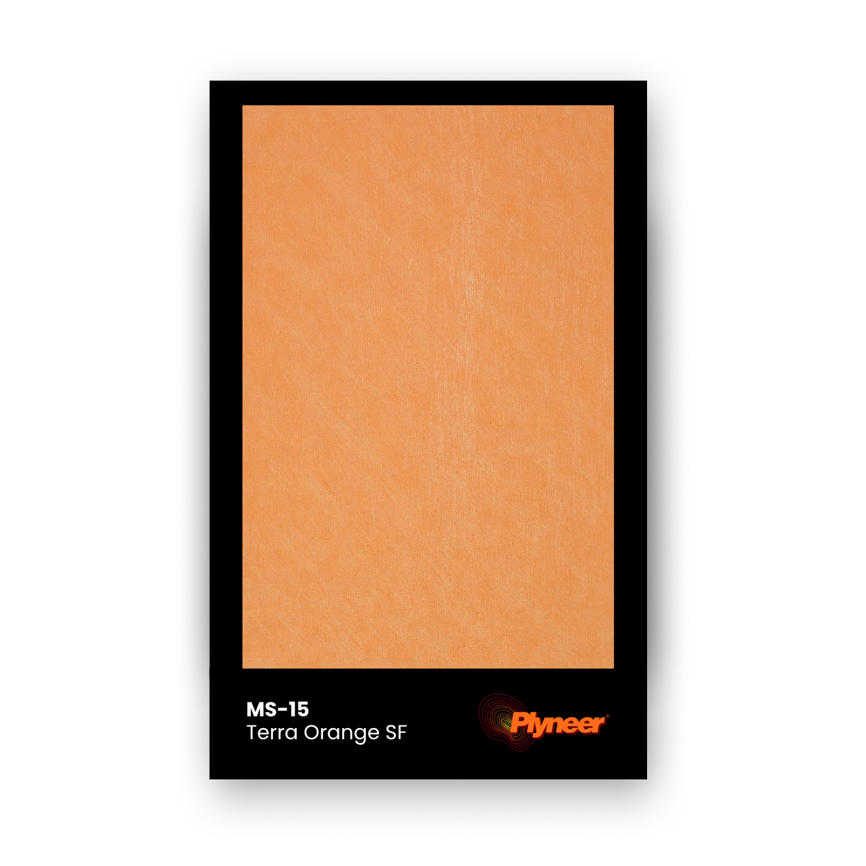 WV-118 terra orange smooth finish laminate sample with matte surface by Plyneer