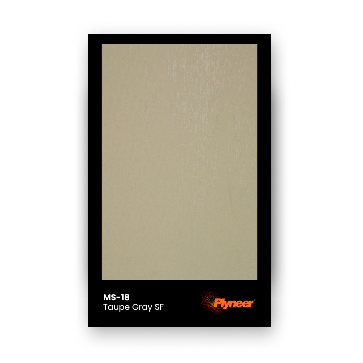 WV-121 taupe grey smooth finish laminate sample with matte surface by Plyneer
