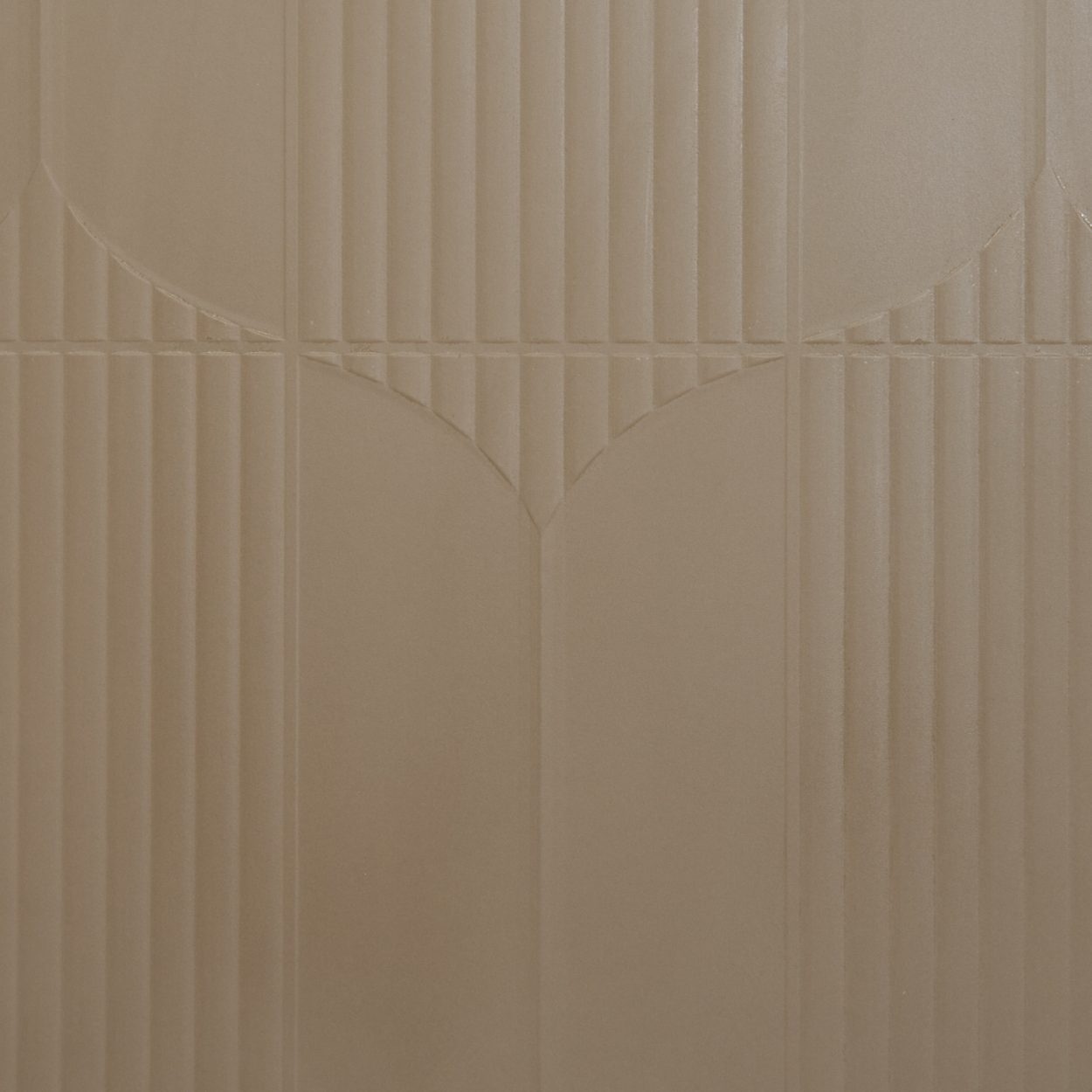 Exterior Craft ES 02 beige-brown exterior textured panel with vertical and arched grooves for facades and outdoor cladding