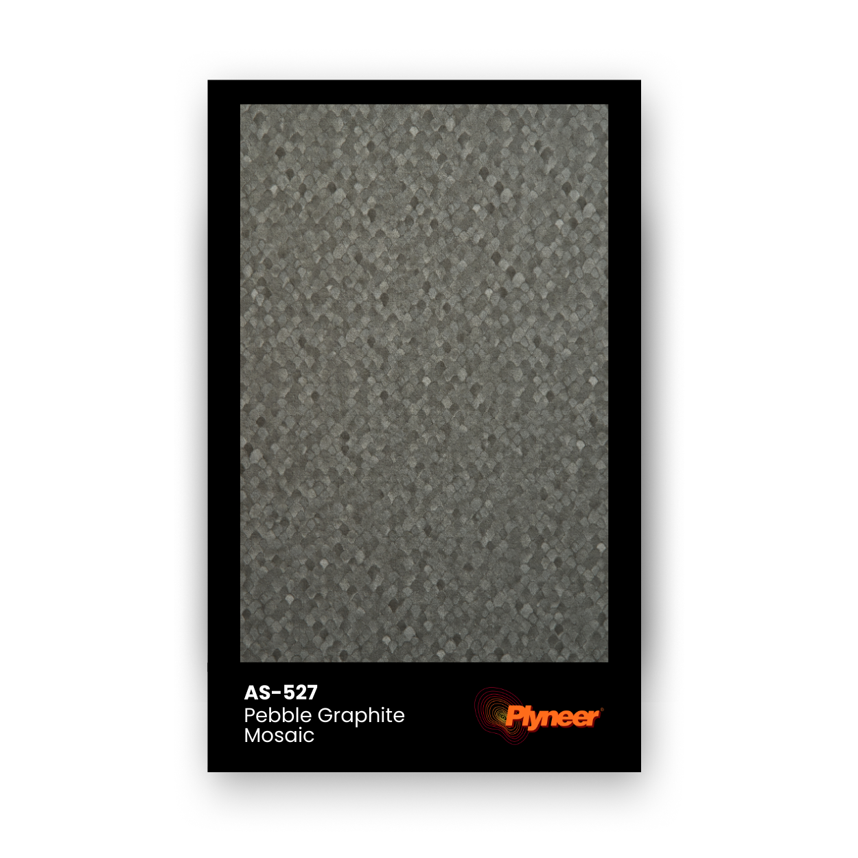AS-527 grey pebble mosaic laminate with matte stone texture for modern interiors.