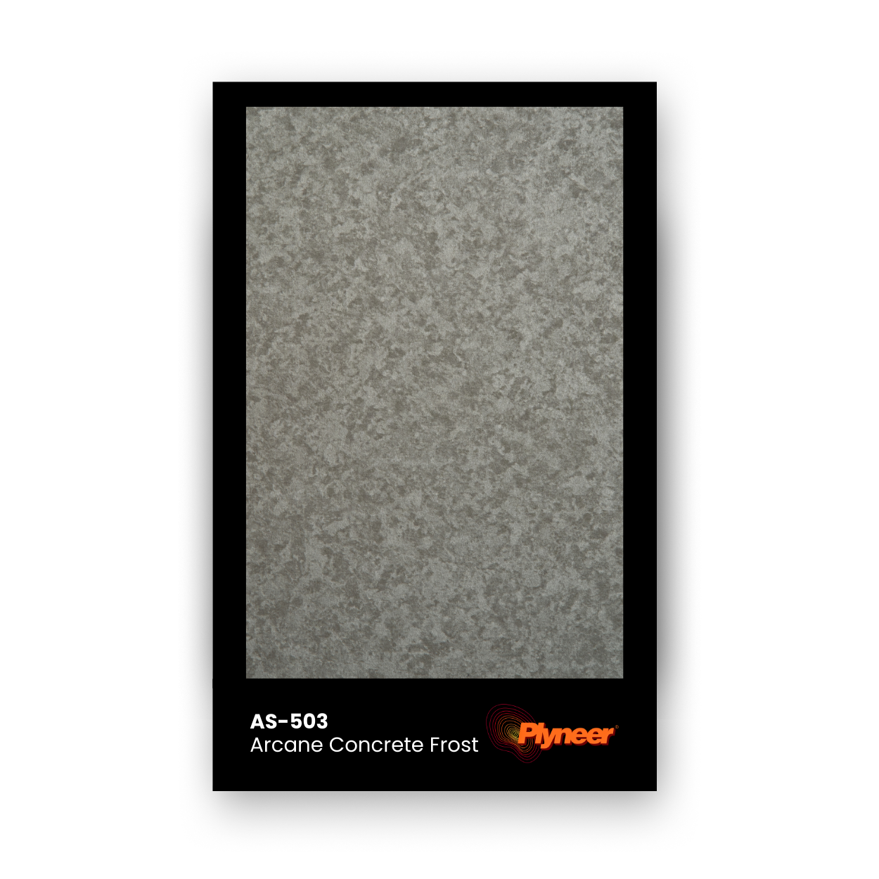 Plyneer AS-503 concrete frost grey laminate with cloudy textured stone pattern.