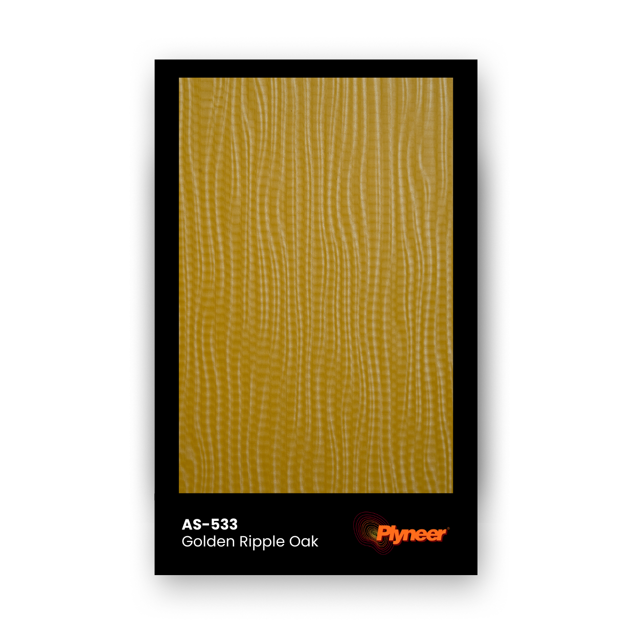 AS-533 golden ripple oak laminate with wavy wood grain texture.