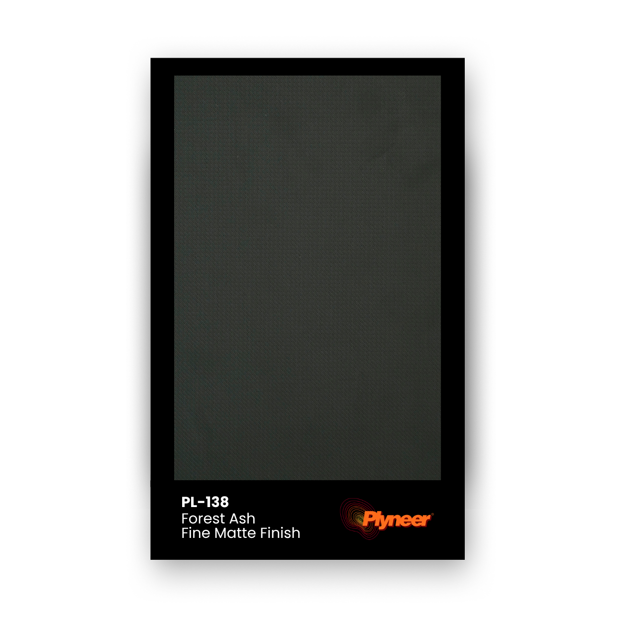 PL-138 Forest Ash laminate with deep green matte texture finish by Plyneer.