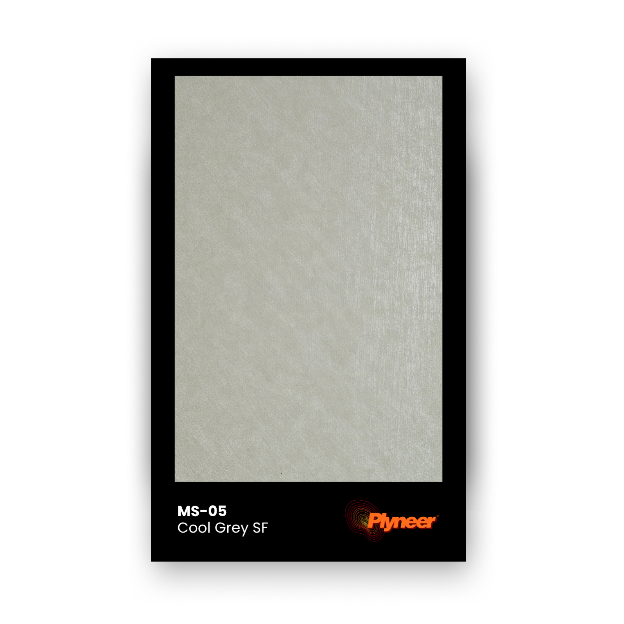 Plyneer WV-104 cool grey sf laminate sample with matte surface by Plyneer.
