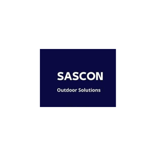 "Sascon Outdoor Solutions logo - Trusted client of Plyneer Industries in outdoor and landscape solutions"